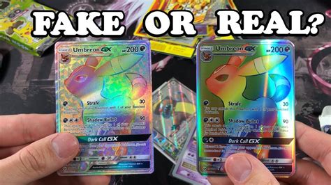 how do you know when pokemon cards are fake